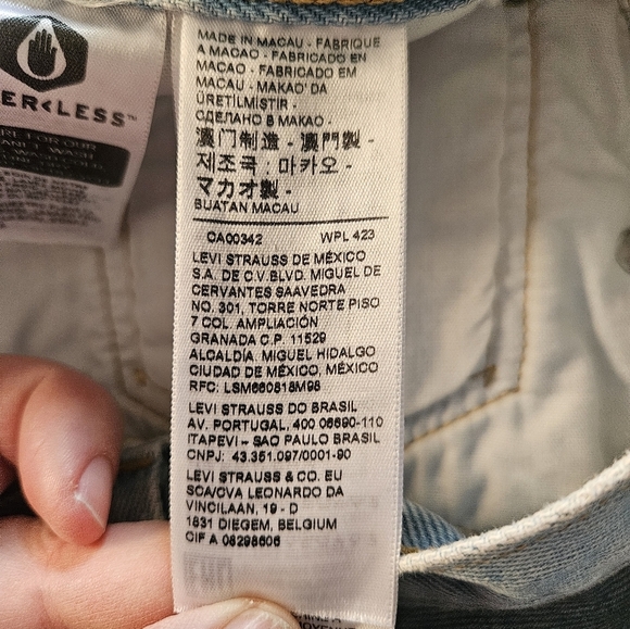 Levi's 501's Classic Light Blue Jean Shorts Size 32 - Picture 6 of 11